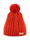 Kinder Mütze Gestrickt Rot