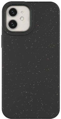 Hurtel Eco Coperta din spate Silicon Negru (iPhone 12 / 12 Pro)