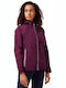 Salina Women's for Hiking Short Sports Jacket for Winter with Hood Purple