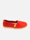 Flamenco Leder Herren Espadrilles in Rot Farbe