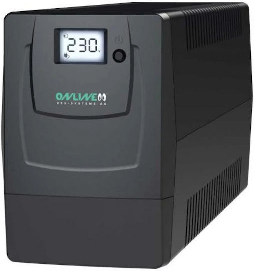 Online Usv-Systeme Yunto Smile 400 UPS Line-Interactive 400VA 240W with 2 Schuko Power Plugs
