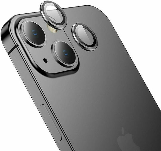 Hoco 3D Camera Protection Metal Frame Black for the iPhone 13 / 13 mini