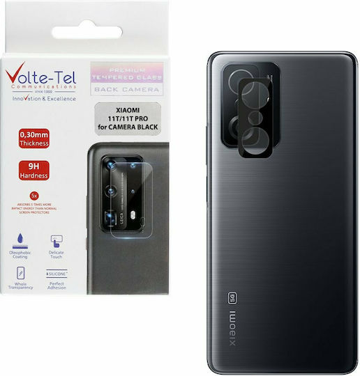 Volte-Tel 3D Curved Camera Protection Tempered Glass Black for the Xiaomi 11T / 11T Pro