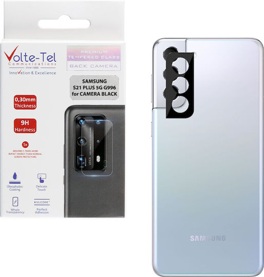 Volte-Tel 3D Curved Camera Protection Tempered Glass Black for the Galaxy S21+ 5G