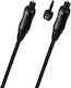Oehlbach Optical Audio Cable TOS male - TOS male Μαύρο 1.5m (AUD-11900)