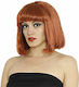 Carnival Wig Straight Red with Fringe Akazou