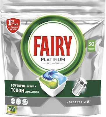 Fairy Platinum All in One 30 Κάψουλες Πλυντηρίου Πιάτων