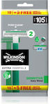 Wilkinson Sword Extra 2 Sensitive Ξυραφάκια μιας Χρήσης με 2 Λεπίδες & Λιπαντική Ταινία για Ευαίσθητες Επιδερμίδες 15τμχ