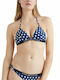 Fixed Foam Bikini Triunghi Albastru