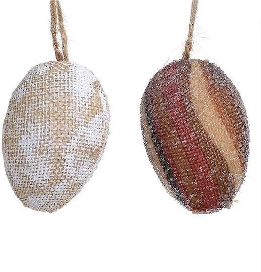 Inart Easter Egg Foam 6x4x4cm Set 12 Pieces