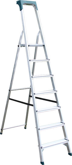 Bormann Pro BHL9015 Ladder Aluminum with 6+1 Steps 224cm