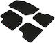 Lampa Set of Front and Rear Mats 4pcs from Carpet for Peugeot 2008 / 208 2008 Black