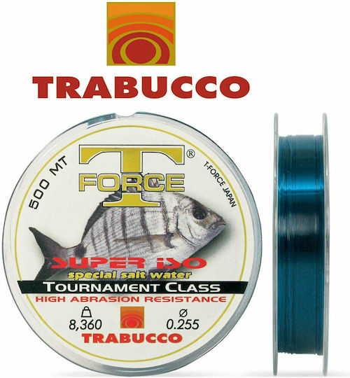 Trabucco T-Force Super Iso Πετονιά Ψαρέματος Μπλε 150m / 0.205mm / 5.45kg