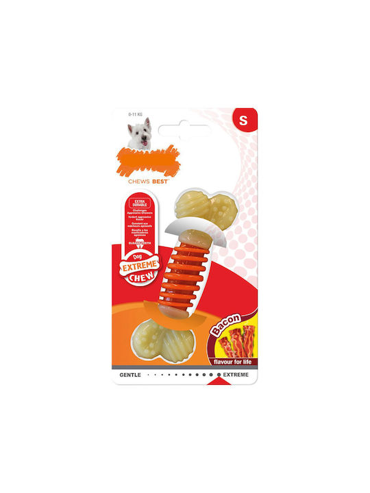 Nylabone Dental Pro Action Dental Παιχνίδι Κόκκαλο Σκύλου Μασητικό με Γεύση Μπέικον Small 1τμχ