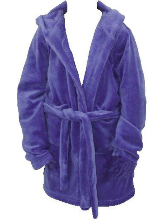 Galaxy Kids' Robe Winter Cotton Blue