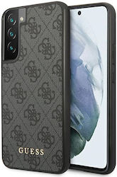 Guess 4G Metal Gold Logo Plastic Back Cover Gray (Galaxy S22 5G)