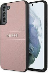 Guess Saffiano Stripe Umschlag Rückseite Kunststoff Rosa (Galaxy S22+ 5G) GUHCS22MPSASBPI