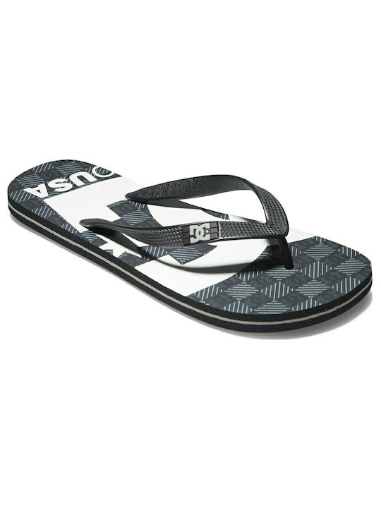 DC Spray Graffik Flip Flops σε Μαύρο Χρώμα