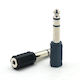 KAL Electronics Μετατροπέας 6.3mm male σε 3.5mm female 1τμχ XS-P035