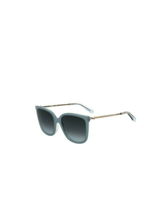 Moschino Women's Sunglasses with Blue Frame and Blue Gradient Lens MOL035/S MVU/9O