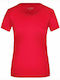 James & Nicholson Women's Short Sleeve Promotional T-Shirt Red