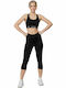 Functional Women's Capri Training Legging High Waisted Black