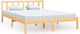 Κρεβάτι Διπλό από Μασίφ Ξύλο Πεύκου με Τάβλες για Στρώμα 150x200cm