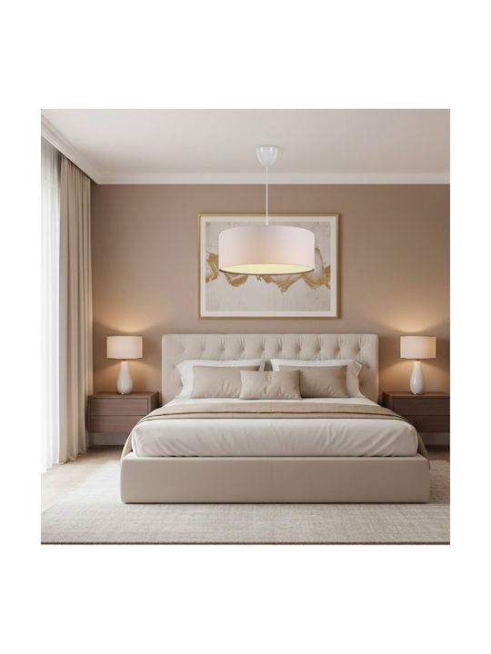 Megapap Monahan Pendant Light Beige with Socket...