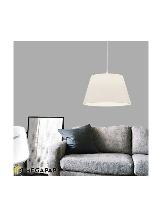 Megapap Elanor Pendant Light White with Socket ...