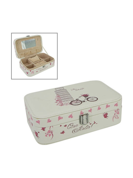 Marhome Casetă Pentru Bijuterii Cu Husă De Călătorie 22x22x7cm