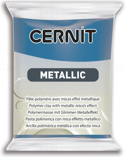 Cernit Metallic Polymer Clay Blau 56gr