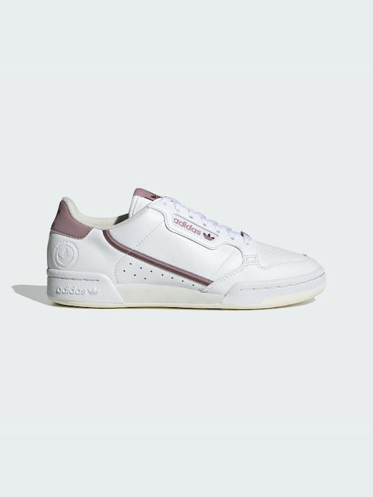 Adidas Continental 80 Vegan Γυναικεία Sneakers Cloud White / Off White / Magic Mauve