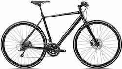 Orbea Vector 30 28" 2022 Μαύρο Ποδήλατο Trekking με 16 Ταχύτητες και Μηχανικά Δισκόφρενα
