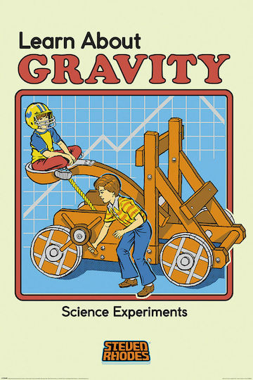 Pyramid International Образователни Детски Постер Steven Rhodes (Learn about Gravity) 91x61бр