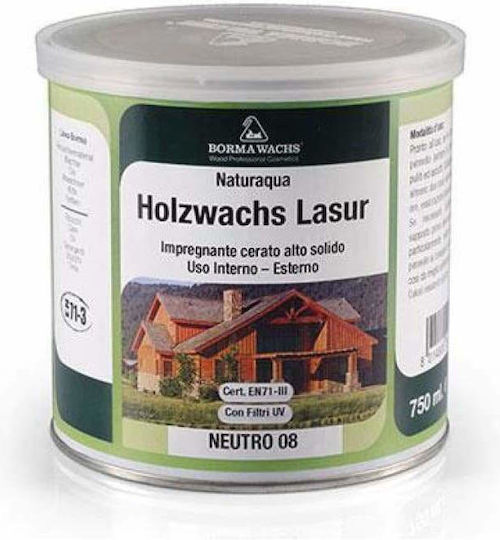 Borma Wachs Naturaqua Holzwachs Lasur Wasser 146 Wenge Matt 750ml