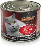 Leonardo Can Wet Food for Adult Cats in Cans with Calf 200gr