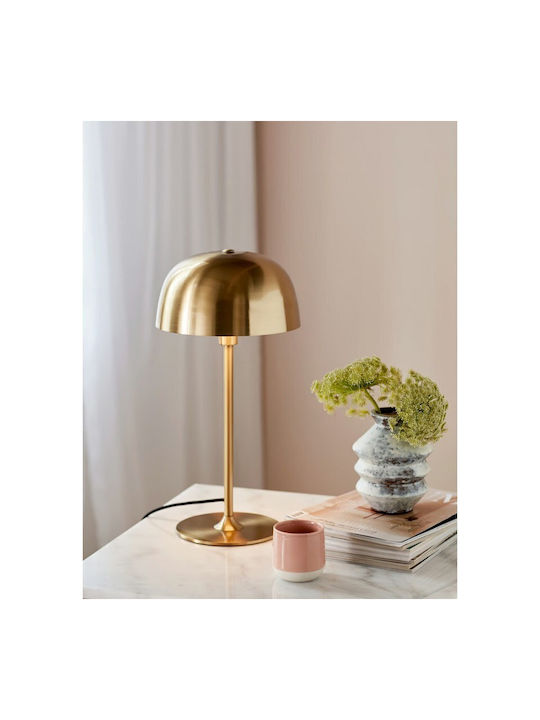 Nordlux Cera Metal Table Lamp for Socket E14 with Gold Shade and Base