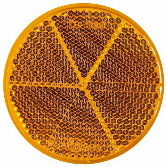 Proplast Αντανακλαστικό Αυτοκόλλητο Στρόγγυλο 60mm Πορτοκαλί 1τμχ Proplast