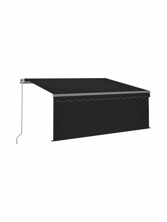 vidaXL Terrace Wall Tent Ανθρακί 3x2.5cm