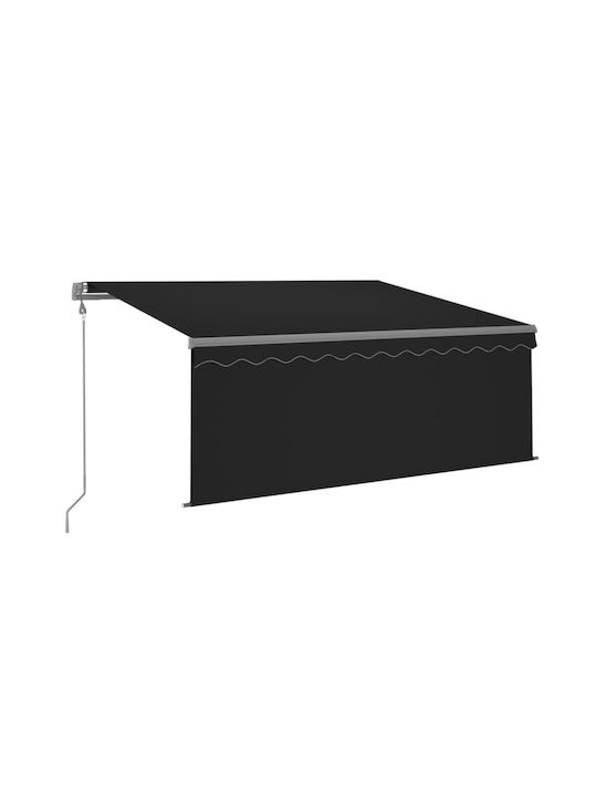 vidaXL Terrace Wall Tent Charcoal 3x2.5cm