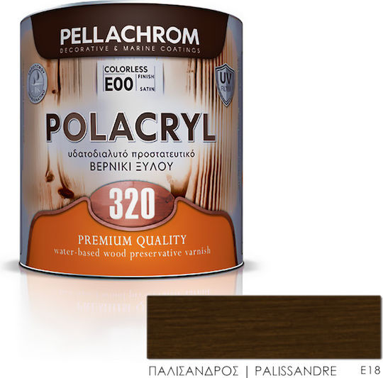 Pellachrom Polacryl 320 Wasser Palisanderholz Satin,σατεν 750ml