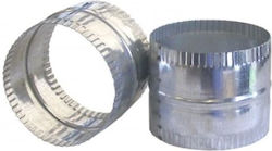 59120 Chimney Duct Connector Galvanized 120mm Silver