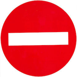 Carner Truck Sign Plate Sticker Sign Prohibited Simple Path 12cm 1pc