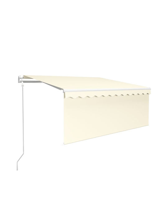 vidaXL Terrace Wall Tent Cream 3x2.5cm