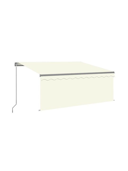 vidaXL Terrace Wall Tent Κρεμ 3x2.5cm