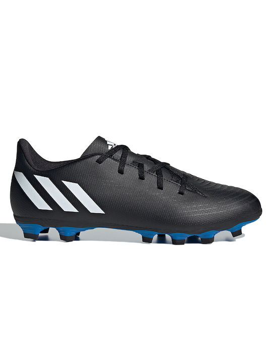 Adidas Predator Edge.4 FxG Χαμηλά Ποδοσφαιρικά Παπούτσια με Τάπες Core Black / Cloud White / Vivid Red