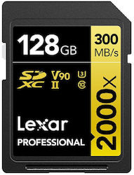 Lexar Professional 2000X SDXC 128GB Class 10 U3 V90 UHS-II