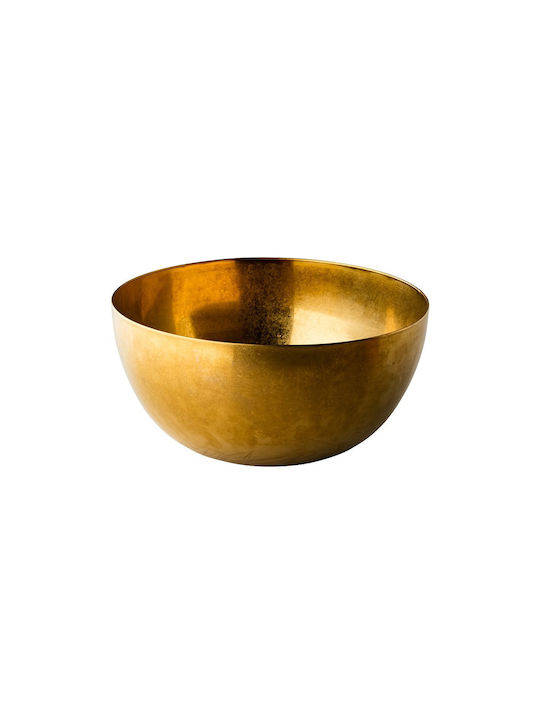 Stylepoint Bowl Inox Salad Bowl Gold 30x30x15cm