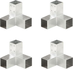 vidaXL Connector for Pergola made of Metal 71x71cm 4pcs