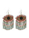 Ble Resort Collection Cercei Placat cu aur cu Pietre